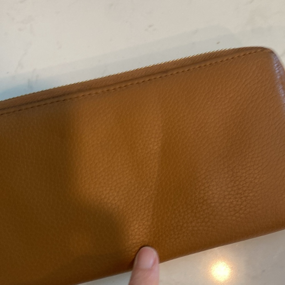 Kenneth Cole New York beige zip around accordion  wallet - Picture 11 of 13